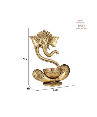 Brass Ganesh Diya 2