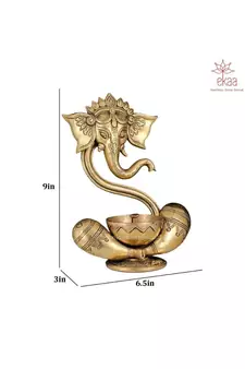 Brass Ganesh Diya