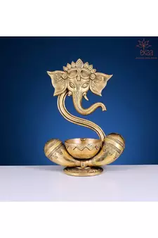 Brass Ganesh Diya