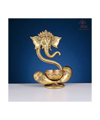 Brass Ganesh Diya 4