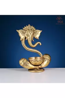 Brass Ganesh Diya
