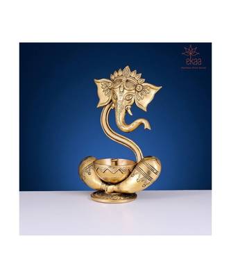 Brass Ganesh Diya 5