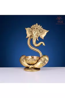 Brass Ganesh Diya