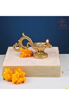 Brass Small Diya with Handle