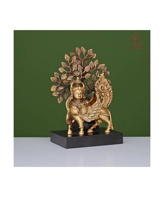 Brass Kamdhenu with Kalpvruksh 2
