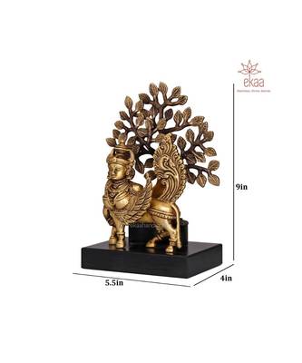 Brass Kamdhenu with Kalpvruksh 5