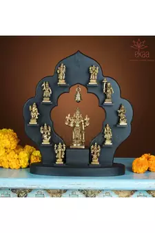 Brass Vishnu Dashavatar Set