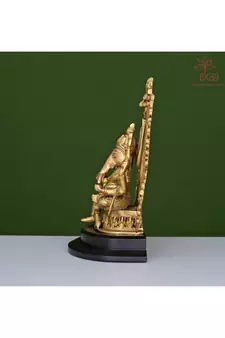 Lord Ganesha on Wooden Base