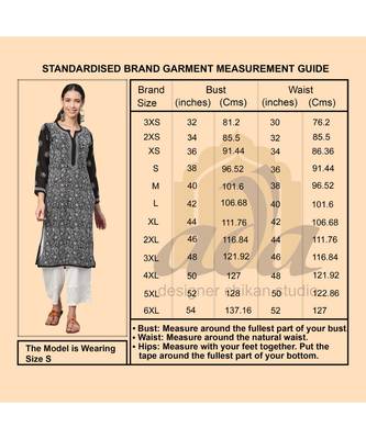 Ada Women Hand Embroidered Cream Cotton Lucknowi Chikan Kurta - A411179 6