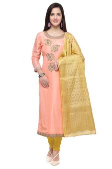 Pink embroidered cotton salwar