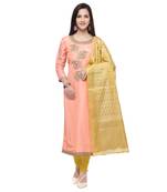 Pink embroidered cotton salwar