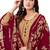 Beige & Maroon Cotton Printed Unstitch Dress Material with Dupatta