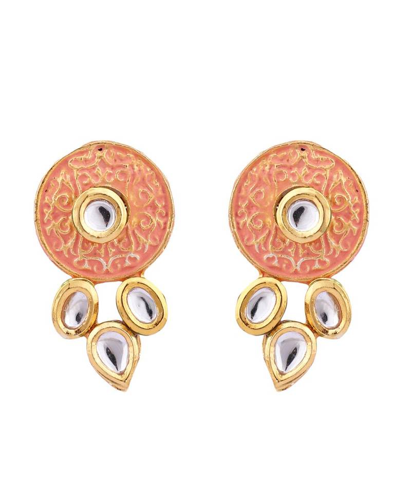 Multicolor Meenakari Long Crystal Necklace & Earring