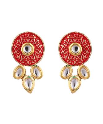 Multicolor Meenakari Long Crystal Necklace & Earring 5