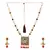 Multicolor Meenakari Long Crystal Necklace & Earring