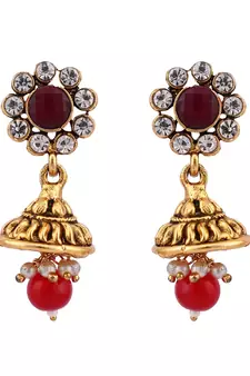 Multicolor Meenakari Long Crystal Necklace & Earring