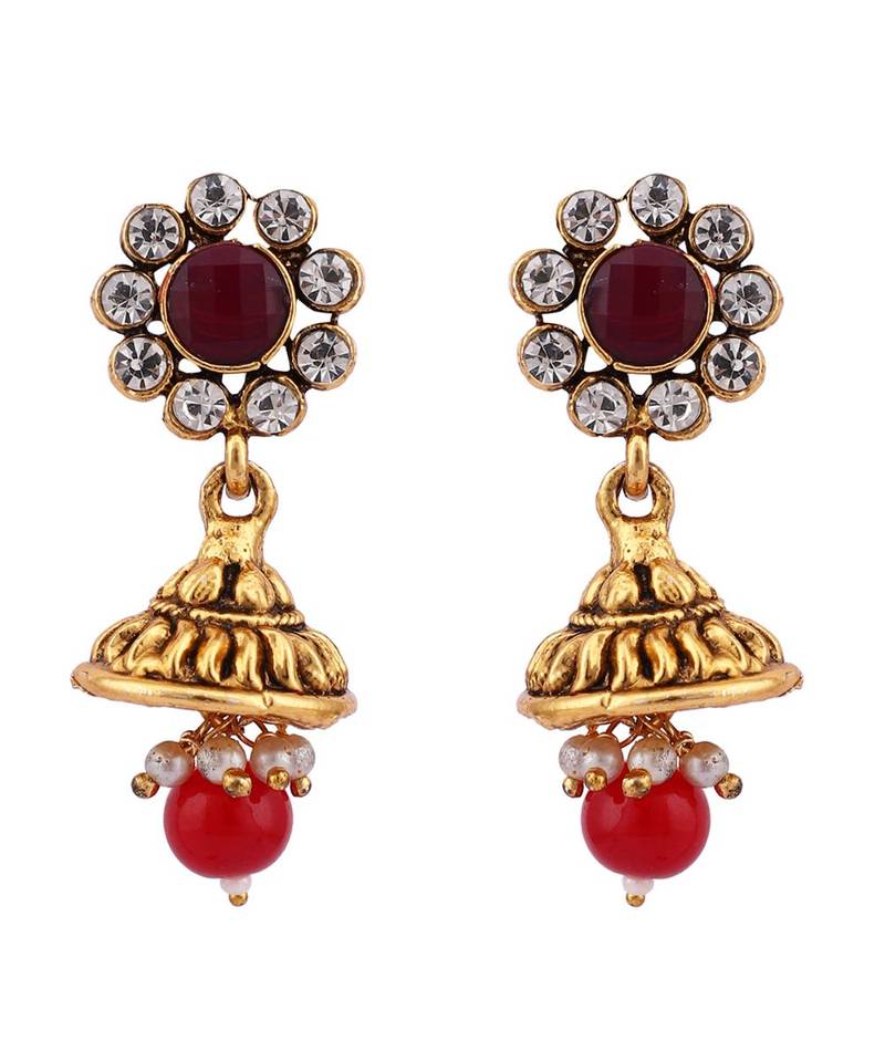 Multicolor Meenakari Long Crystal Necklace & Earring