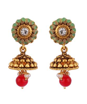 Multicolor Meenakari Long Crystal Necklace & Earring 5