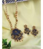 Multicolor Meenakari Long Crystal Necklace & Earring