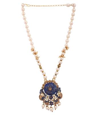 Multicolor Meenakari Long Crystal Necklace & Earring 4