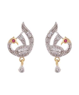 Gold Plated Black Artificial Stones-Studded & Beaded Mangalsutra Set 5
