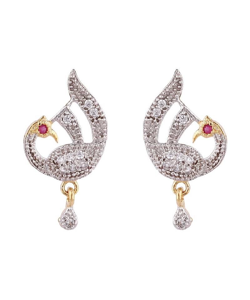 Gold Plated Black Artificial Stones-Studded & Beaded Mangalsutra Set