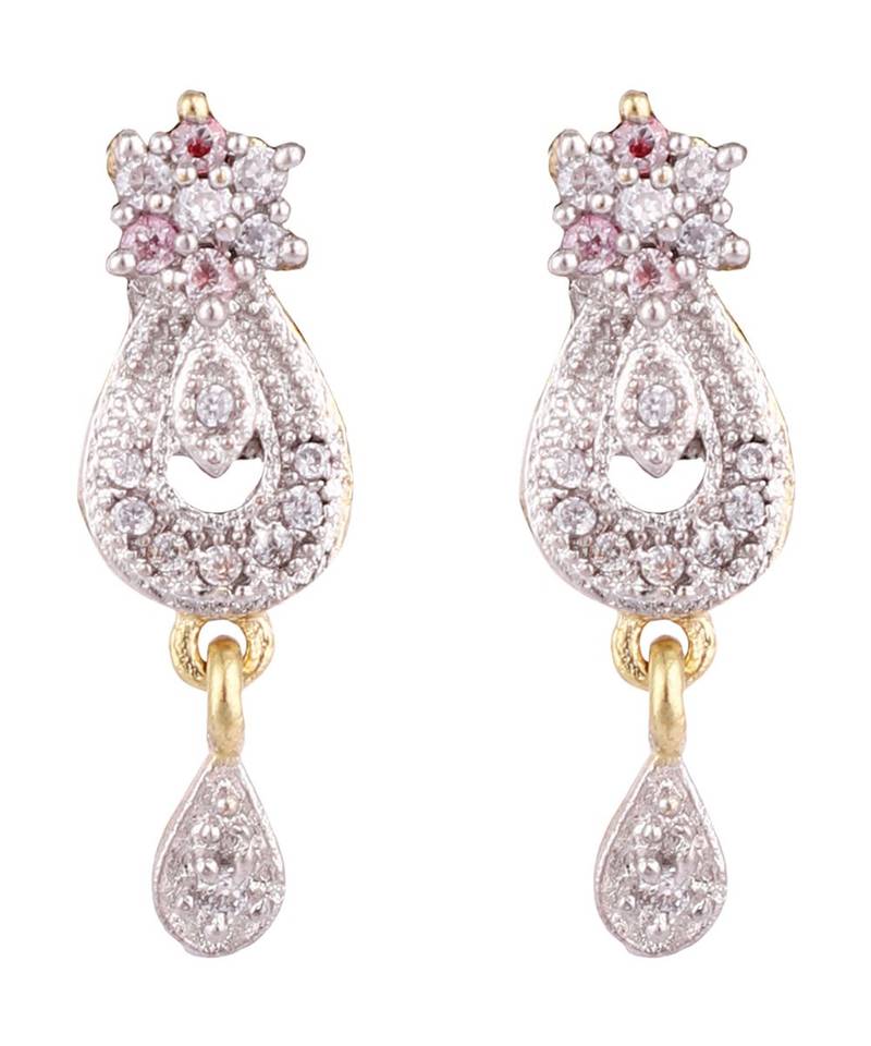 Gold Plated Black Artificial Stones-Studded & Beaded Mangalsutra Set