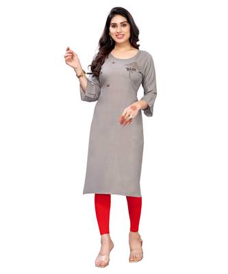 Grey hand woven cotton kurtas-and-kurtis 1