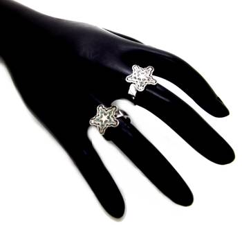 Silver cubic zirconia rings 1