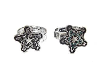 Silver cubic zirconia rings 2
