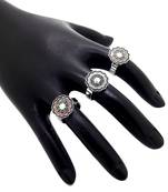 Silver cubic zirconia rings
