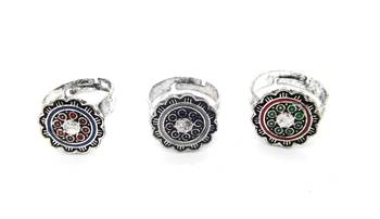Silver cubic zirconia rings 2
