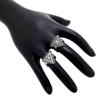Silver cubic zirconia rings 1