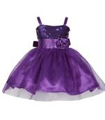 Purple embroidered satin kids-girl-gowns