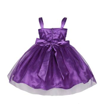 Purple embroidered satin kids-girl-gowns 2