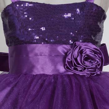 Purple embroidered satin kids-girl-gowns 3