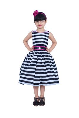 Multicolor plain crepe kids-girl-gowns 1