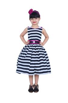 Multicolor plain crepe kids-girl-gowns