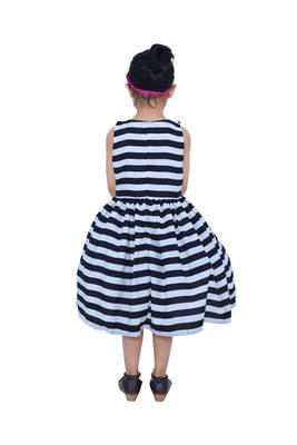 Multicolor plain crepe kids-girl-gowns 4