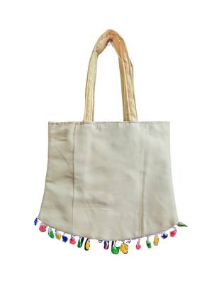 Ritzie Handcrafted Shoulder Boho Sling Tote Bag for Women, Traditional Indian Flower Design 3