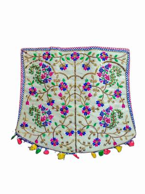 Ritzie Handcrafted Shoulder Boho Sling Tote Bag for Women, Traditional Indian Flower Design 5