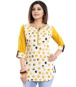 Cotton Printed Apple-Cut Short kurti