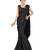 Black Ready To Wear Stitching Blouse With Broach And Sequence
