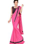 Rani Pink Ready To Wear Stitching Blouse With Broach And Sequence