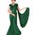 Dark Green Ready To Wear Stitching Blouse With Broach And Sequence