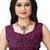 Wine Ready To Wear Stitching Blouse With Broach And Sequence