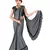 Grey Ready To Wear Stitching Blouse With Broach And Sequence