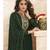 Dark Green Georgette Semi Stitched Salwar Suits