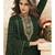 Dark Green Georgette Semi Stitched Salwar Suits