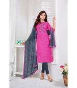 Lavender embroidery zarns silk unstitch churidar suits churidar salwar suits